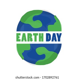 Vector Illustration Happy Earth Day April Stock Vector (Royalty Free ...