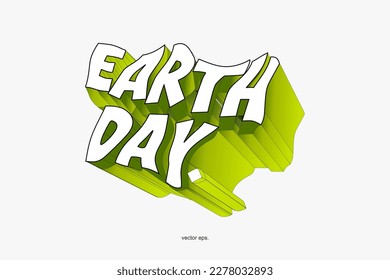 vector illustration Happy Earth Day Banner Illustration of a happy earth day banner, for environment safety celebration