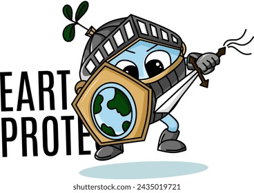 Vector illustration of happy Earth Day Banner Illustration of a happy earth day banner, for environment safety celebration.