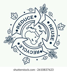 Vector illustration of Happy Earth Day, Beautiful background of Natural things, Attractive design of Earth Day concept.