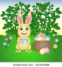 vector illustration of happy Easter
