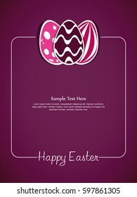 Vector Illustration of Happy Easter