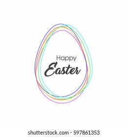 Vector Illustration of Happy Easter