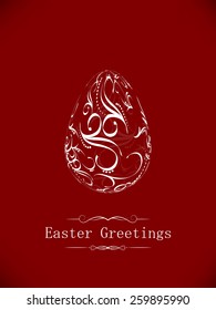 Vector illustration of a happy Easter, background
