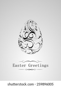 Vector illustration of a happy Easter, background