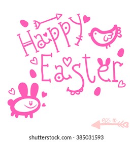 
vector illustration Happy Easter card . Illustration for your design Available in high-resolution and several sizes to fit the needs of your project.