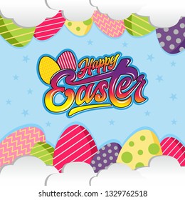 Vector illustration Happy Easter day