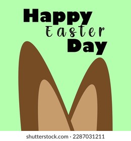 Vector illustration happy easter day suitable for your company information