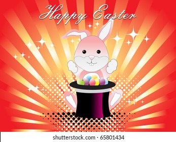 vector illustration for happy easter day celebration