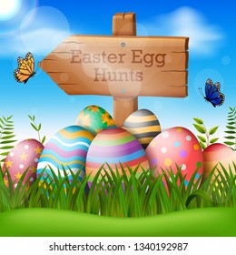 Vector Illustration of Happy Easter Holiday