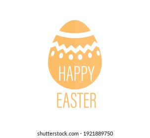 Vector Illustration of Happy Easter Holiday with Egg, Flower. International Celebration Design with Typography for Greeting Card, Party Invitation or Promotion Poster.
