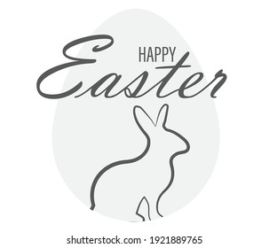 Vector Illustration of Happy Easter Holiday with Egg, Flower. International Celebration Design with Typography for Greeting Card, Party Invitation or Promotion Poster.
