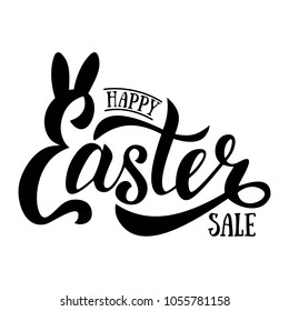 Vector illustration of Happy Easter Sale text
