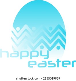 Vector illustration of happy easter. suitable for greeting cards, flyers, pictures to welcome Easter.