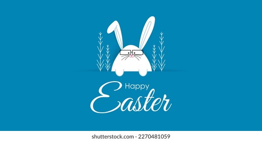 Vector ilustrativo del saludo de Feliz Pascua