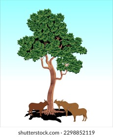 Vector illustration of Happy Eid al-Adha greeting card