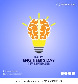 ilustración vectorial para el día de los ingenieros felices