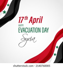 Vector Illustration For Happy Evacuation Day Syria