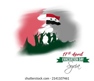 Vector Illustration For Happy Evacuation Day Syria