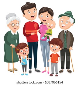 15,006 Cartoon family members Images, Stock Photos & Vectors | Shutterstock