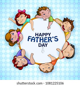 vector illustration of Happy Father's Day greetings background