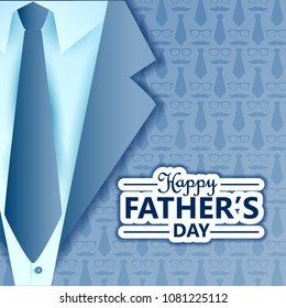 vector illustration of Happy Father's Day greetings background