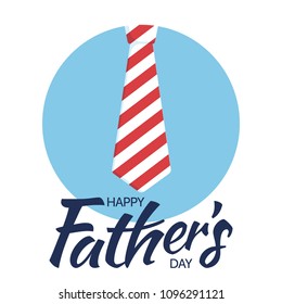 Vector illustration, Happy Father's day card design.