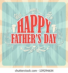 vector illustration of Happy Father's Day Background