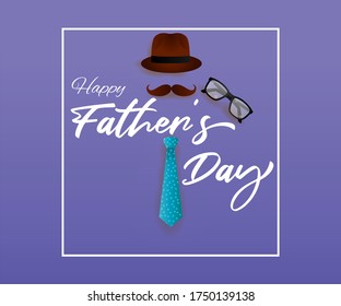 vector illustration for happy fathers day 