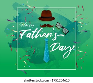 vector illustration for Happy fathers day sale / offer banner with theme icons & symbol 
