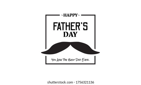 Vector illustration of happy father's day. Happy Father's Day vector design for greeting cards and poster. Design template celebration