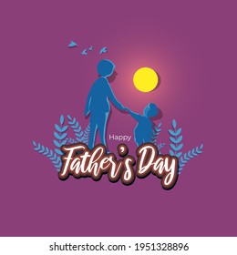 vector illustration for happy Fathers day