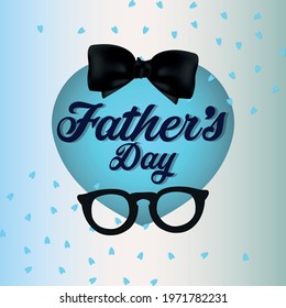 Vector illustration of happy fathers day celebration greeting card on creative background