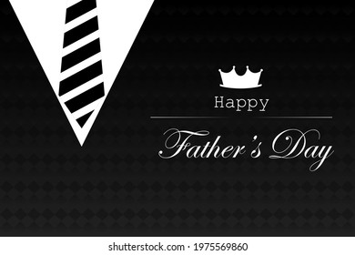 vector illustration of Happy Father's Day holiday celebration greetings background