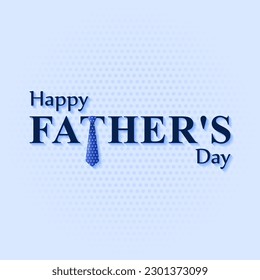 Vector illustration of Happy Father's Day 18 June social media feed story mockup template