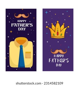 vector illustration of Happy Father's Day greetings background