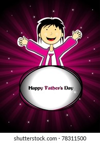 vector illustration for happy father's day celebration