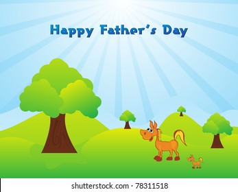 vector illustration for happy father's day celebration