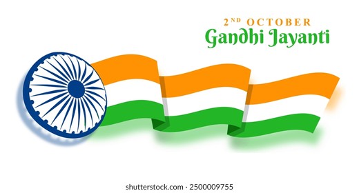 Vector illustration of Happy Gandhi Jayanti social media feed template