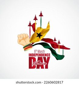 vector illustration for happy Ghana independence day