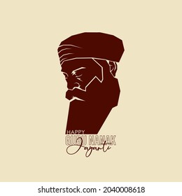 Vector illustration for happy guru nanak jayanti.