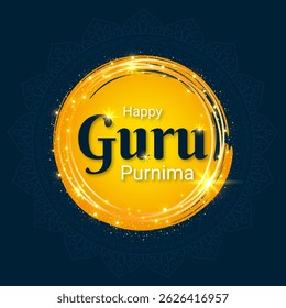 Vector illustration of Happy Guru Purnima social media template