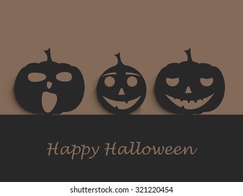 Vector illustration of Happy Halloween.
