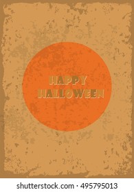 Vector illustration of Happy Halloween.