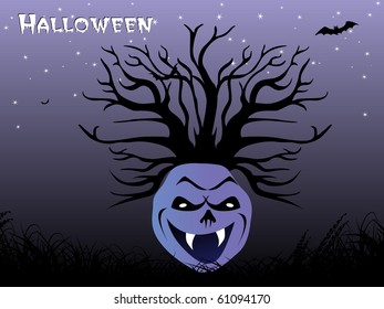 ilustración vectorial del fondo de feliz halloween