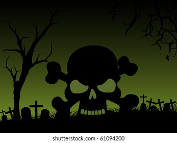ilustración vectorial del fondo de feliz halloween