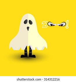  Vector illustration of Happy Halloween Poster.