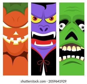 Vector illustration Happy Halloween (trick or treat) celebration with the characters for party invitation such as Banners, webpage, flyer, brochure, card