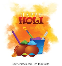 Ilustración vectorial de holi feliz