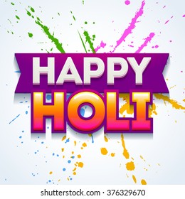 Vector illustration  for Happy Holi celebrations. Colorful background for Indian festival Holi